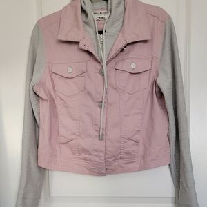 WALLFLOWER pink denim jacket, Large